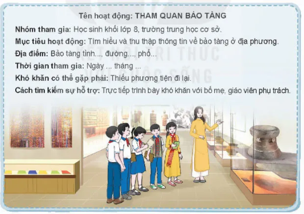 Hoạt động trải nghiệm 8: Tham gia các hoạt động giáo dục truyền thống và phát triển cộng đồng ở địa phương