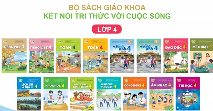 Kế hoạch dạy học lớp 4 sách Kết nối tri thức với cuộc sống (12 môn)