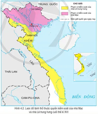 Lịch sử 8 Bài 4: Xung đột Nam – Bắc triều, Trịnh – Nguyễn