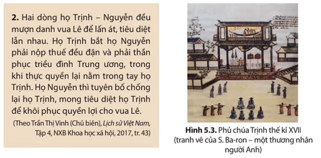 Lịch sử 8 Bài 5: Cuộc xung đột Nam – Bắc triều và Trịnh – Nguyễn