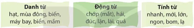 Luyện từ và câu: Luyện tập về danh từ, động từ, tính từ – Tiếng Việt 4 Kết nối tri thức