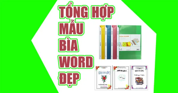 Mẫu bìa Word đẹp