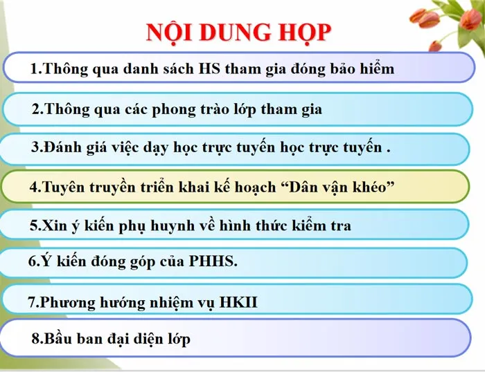 Mẫu PowerPoint Họp phụ huynh học kì 1 năm 2023 – 2024