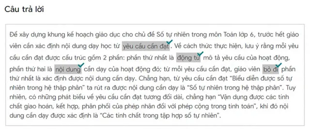 Ngân hàng câu hỏi Mô đun 4 môn Công nghệ THCS