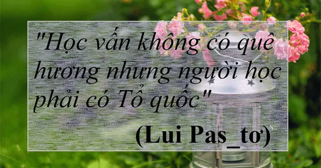 Nghị luận xã hội: Học vấn không có quê hương nhưng người học phải có Tổ quốc