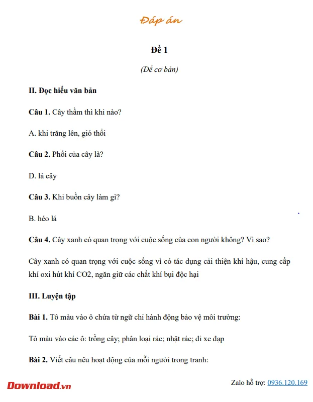 Phiếu bài tập cuối tuần lớp 2 môn Tiếng Việt Kết nối tri thức – Tuần 25 (Nâng cao)