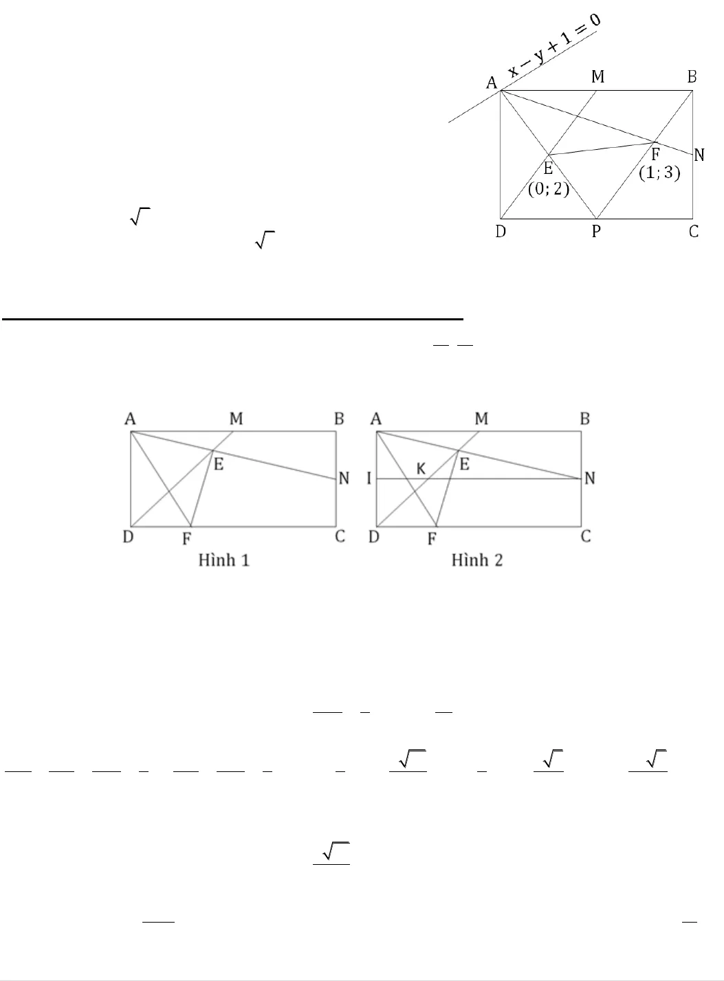 Phương pháp xử lí bài toán hình học tọa độ phẳng