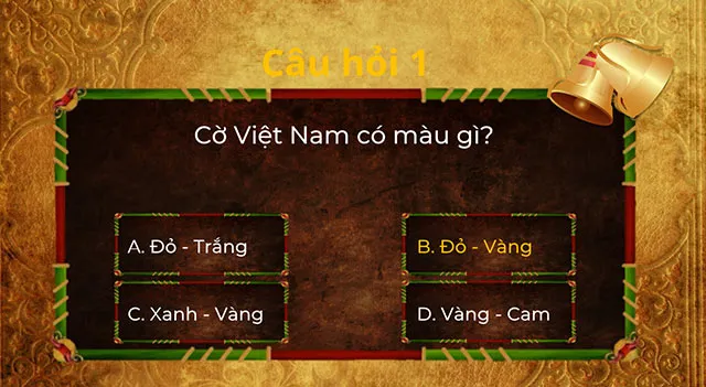 PowerPoint câu hỏi Rung chuông vàng