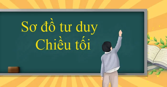 Sơ đồ tư duy bài Chiều tối