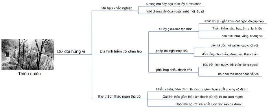 Sơ đồ tư duy bài Tây Tiến