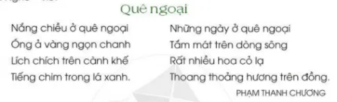 Soạn bài Em yêu quê hương (trang 106)