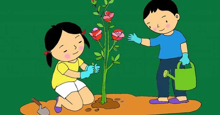 Tập làm văn lớp 2: Viết 3 – 5 câu kể lại việc em và các bạn chăm sóc cây