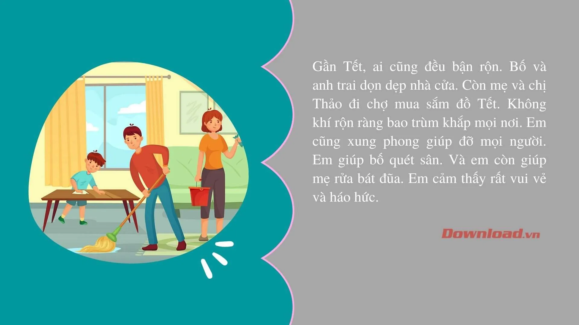 Tập làm văn lớp 2: Viết 3 – 5 câu kể về sự việc đã chứng kiến hoặc tham gia ở nơi em sinh sống