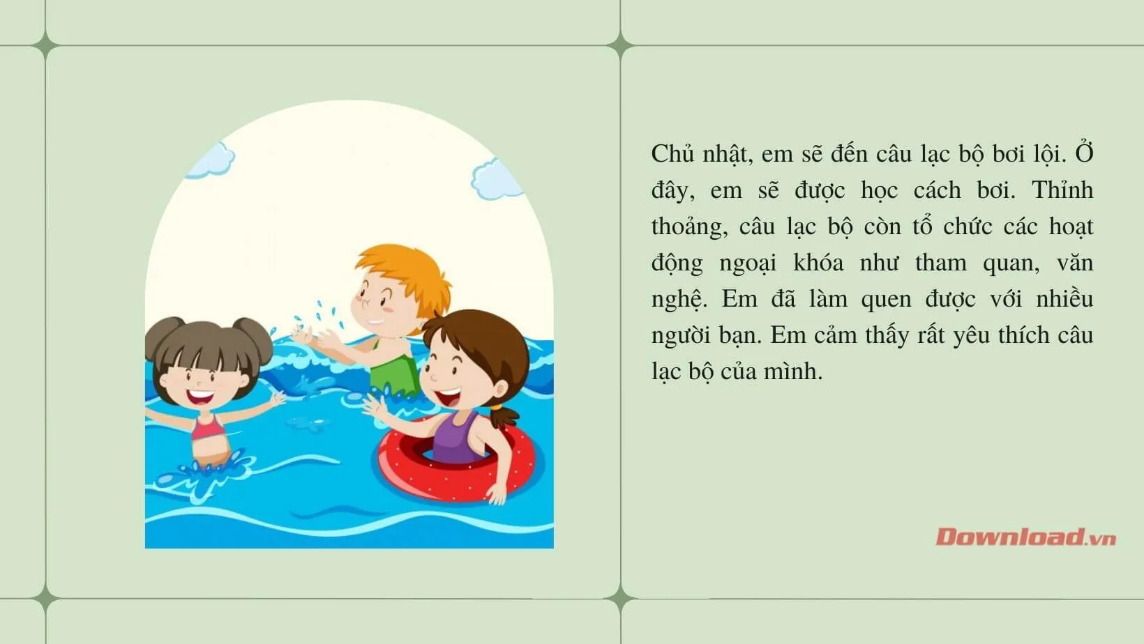 Tập làm văn lớp 2: Viết 4 – 5 câu kể một việc em thích làm trong ngày nghỉ