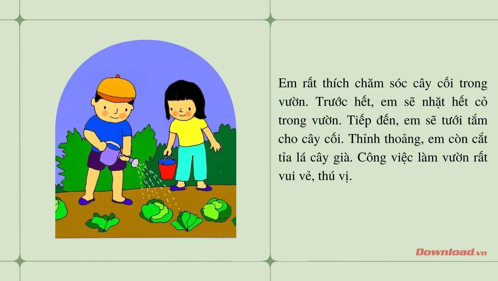 Tập làm văn lớp 2: Viết 4 – 5 câu về một việc làm mà em thích (20 mẫu)