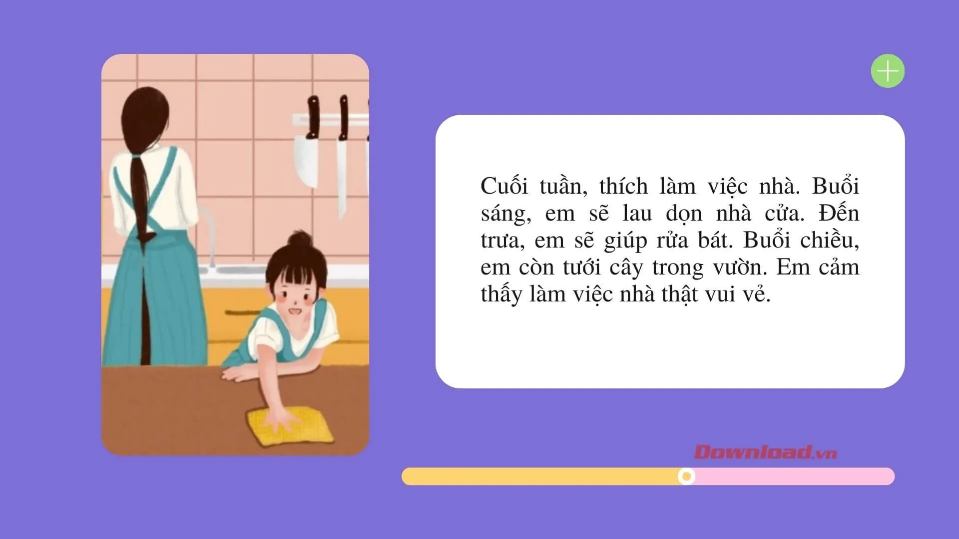 Tập làm văn lớp 2: Viết 4 – 5 câu về một việc làm mà em thích (20 mẫu)