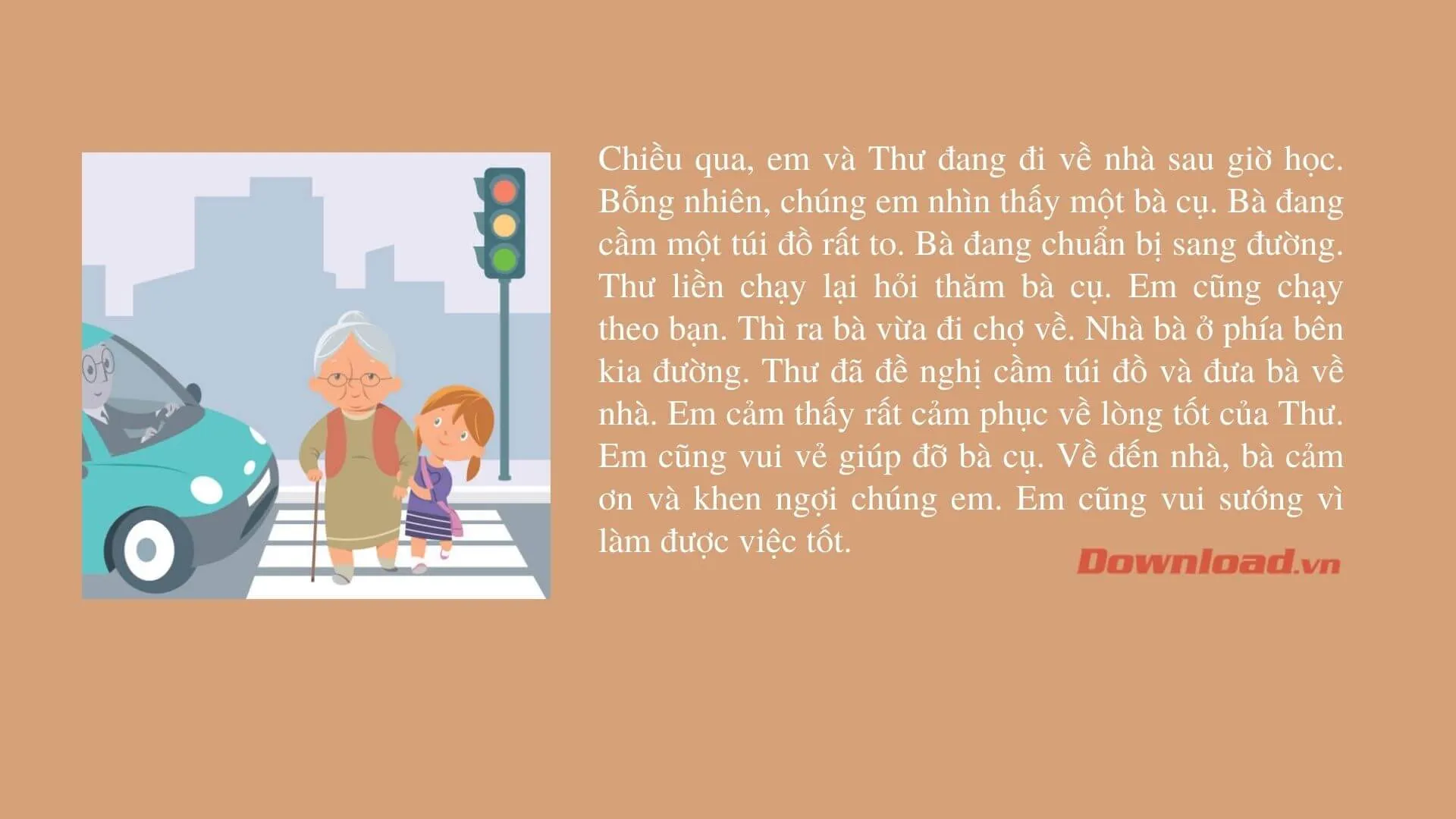 Tập làm văn lớp 2: Viết 4 – 5 câu về việc làm tốt của một người bạn