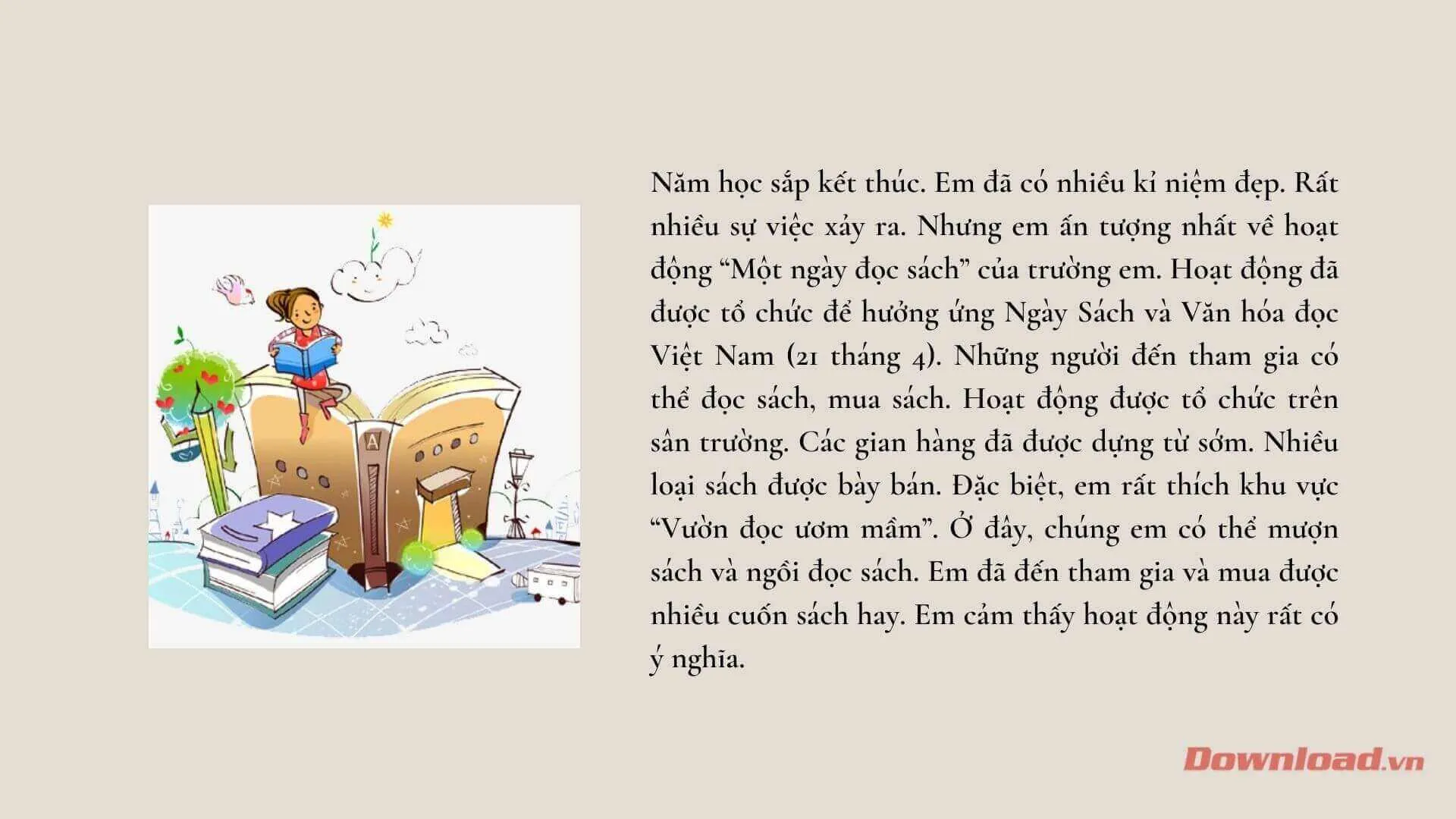 Tập làm văn lớp 3: Đoạn văn kể về một sự việc đã để lại cho em nhiều ấn tượng trong năm học vừa qua