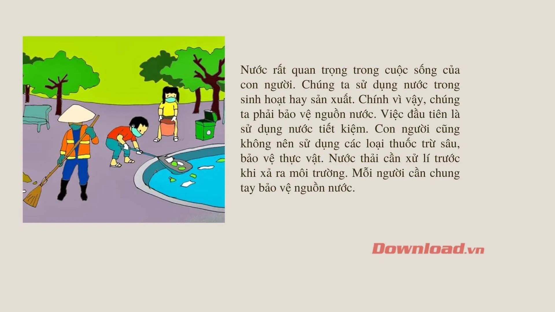 Tập làm văn lớp 3: Kể về một việc tốt mà em đã làm để bảo vệ môi trường