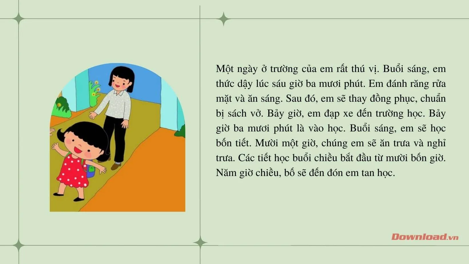 Tập làm văn lớp 3: Viết đoạn văn kể về một ngày ở trường của em (11 mẫu)