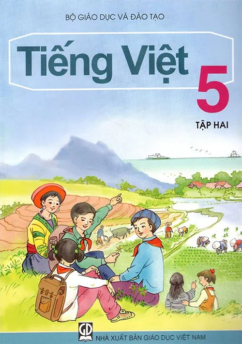 Tập làm văn lớp 5: Dàn ý Tả quyển sách Tiếng Việt lớp 5 tập hai