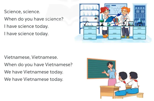 Tiếng Anh lớp 4 Unit 7: Lesson 3