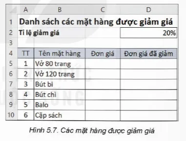 Tin học 8 Bài 5: Sử dụng bảng tính giải quyết bài toán thực tế