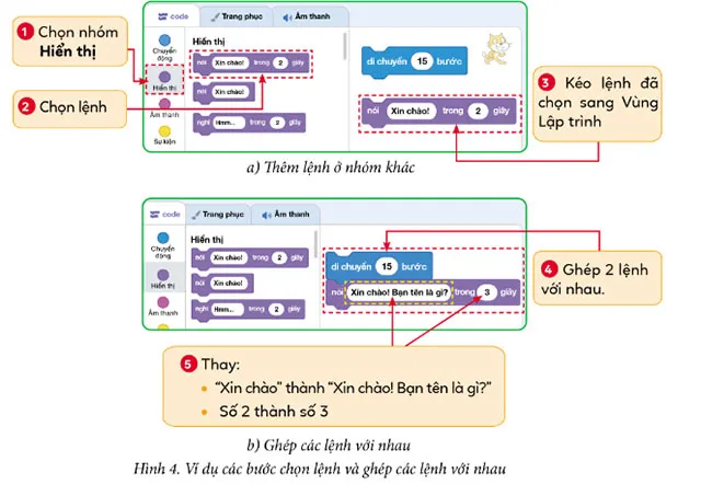 Tin học lớp 4 Bài 1: Làm quen với lập trình trực quan