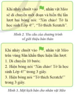 Tin học lớp 4 Bài 2: Tạo chương trình Scratch đầu tiên