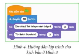 Tin học lớp 4 Bài 2: Tạo chương trình Scratch đầu tiên