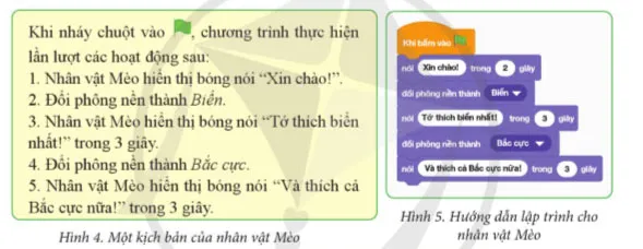 Tin học lớp 4 Bài 3: Tạo chương trình có phông nền thay đổi