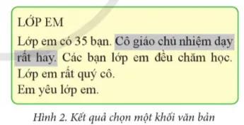 Tin học lớp 4 Bài 6: Các thao tác cơ bản với khối văn bản