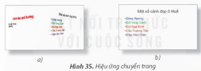 Tin học lớp 4 Bài 9: Hiệu ứng chuyển trang