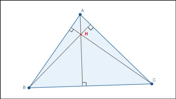 Tính chất trực tâm trong tam giác: Lý thuyết và các dạng bài tập