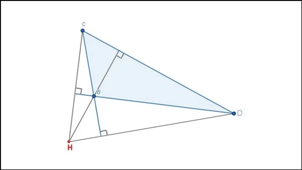 Tính chất trực tâm trong tam giác: Lý thuyết và các dạng bài tập