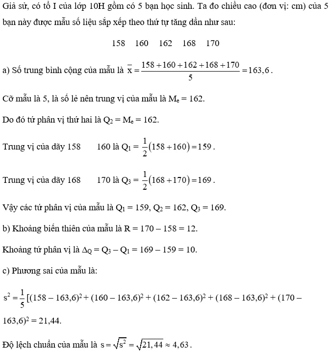 Toán 10: Bài tập cuối chương VI – Cánh diều