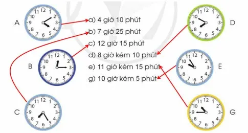 Toán 3: Thực hành xem đồng hồ