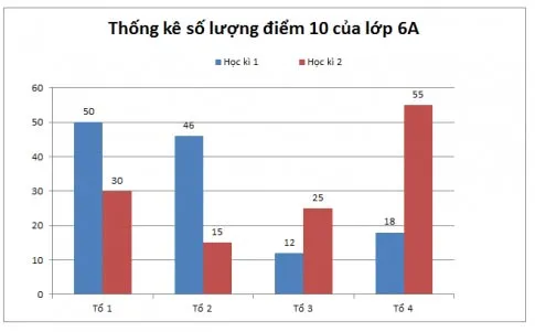 Toán 6 Bài 4: Biểu đồ cột, Biểu đồ cột kép