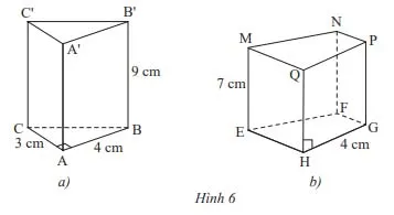 Toán 7 Bài 3: Hình lăng trụ đứng tam giác – Hình lăng trụ đứng tứ giác