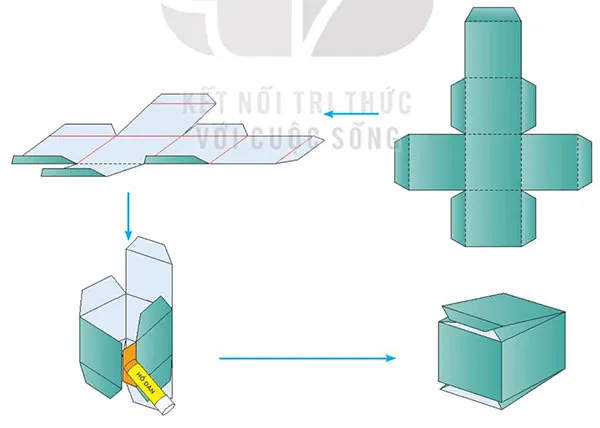 Toán 7: Hộp quà và chân đế lịch để bàn của em