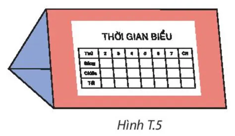 Toán 7: Hộp quà và chân đế lịch để bàn của em