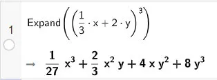 Toán 8 Thực hiện tính toán trên đa thức với phần mềm GeoGebra