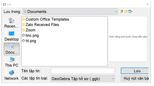 Toán 8 Vẽ hình đơn giản với phần mềm GeoGebra