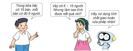 Toán lớp 4 Bài 40: Tính chất giao hoán và kết hợp của phép nhân