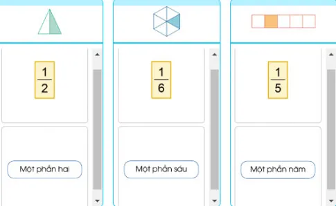 Toán lớp 4 Bài 53: Khái niệm phân số