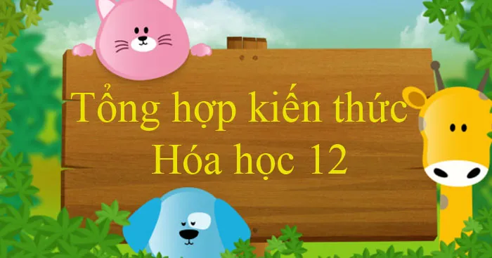 Tổng hợp kiến thức môn Hóa học 12