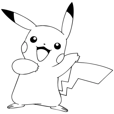 Tranh tô màu Pikachu