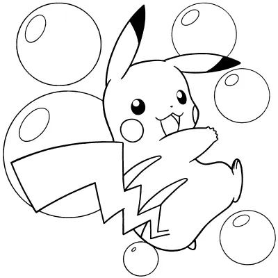 Tranh tô màu Pikachu