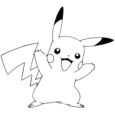 Tranh tô màu Pikachu