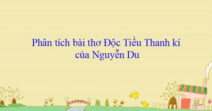 Văn mẫu lớp 11: Phân tích bài thơ Độc Tiểu Thanh kí của Nguyễn Du (2 Dàn ý + 16 Mẫu)